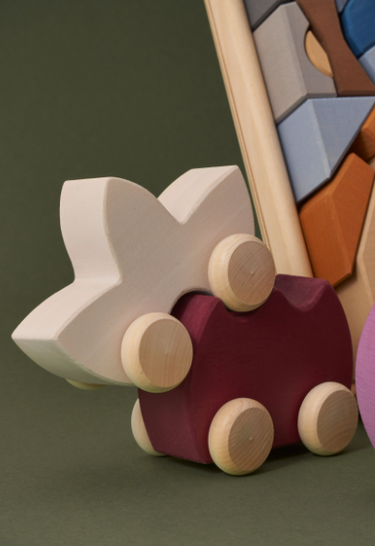 Raduga Grez Wooden Toy Car, Tulip